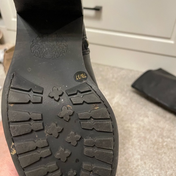 Vince Camuto Bocca leather riding knee boots black 7 - Picture 5 of 5